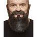 Brown/Red - Moustache & Beard Accessory 