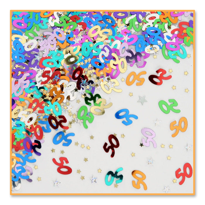 50 & Stars Confetti Mix (1.5Oz)