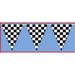 "Checkered Pennant Banner - 17" X 30'"