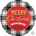 Christmas Plaid Balloon 18" - Rnd Hx S40 Pkg
