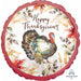 18" Classic Thanksgiving Foil Balloon (5/Pk)