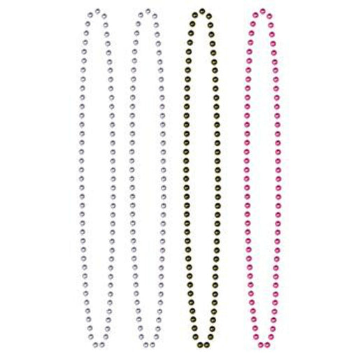 Diva Beads Party Supplies Black, Silver & Pink Assorted Beads (36/Pk)