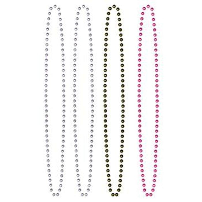 Diva Beads Party Supplies Black, Silver & Pink Assorted Beads (36/Pk)
