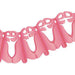 "Dusty Rose Bell Garland - 12 Feet"