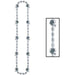 "Football Beads Silver - 36'' Necklace (1/Card)"