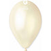 Gemar 12" Metallic Ivory Balloons - 50/Bag #058