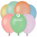Gemar 12" Pastel Ast Macaron #080 (50/Bag)
