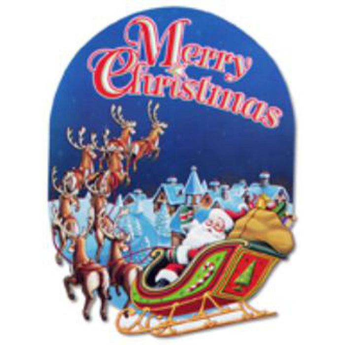 Merry Christmas Sign 61cm x 46cm (3/Pk)