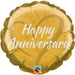 Gold Heart Foil Balloon For Anniversaries And Romantic Occasions.