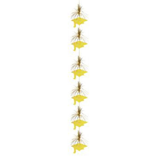 "Grad Cap Firework Stringers In Gold - 7 Feet"