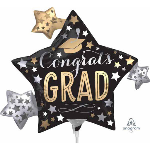 "Grad Stars Si Mini Shape A30 Balloon"