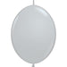 Qualatex 12" Quicklink Gray Latex Balloons (50/Pk)