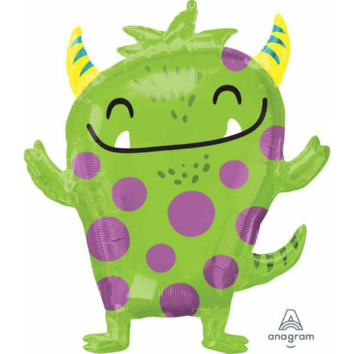 Happy Little Monster Foil Balloon - 29"