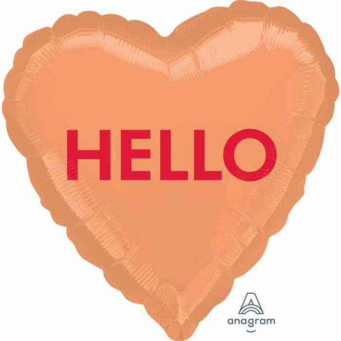 "Hello Candy Heart Valentine'S Day Balloon Set"