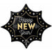 Hny Glam Burst Balloon Package - 35" Shape Xl P35 Pkg