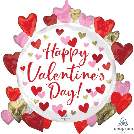 Hvd Circled In Hrts Balloon - 26" Shape P35 Pkg 