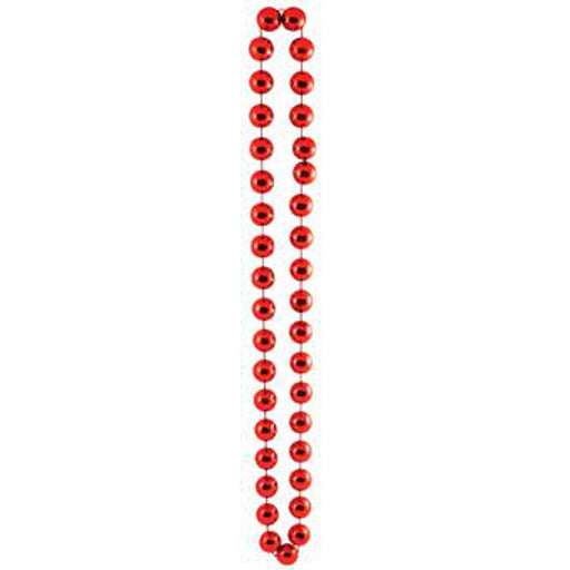 "Jumbo Red Party Beads (1 Card)"