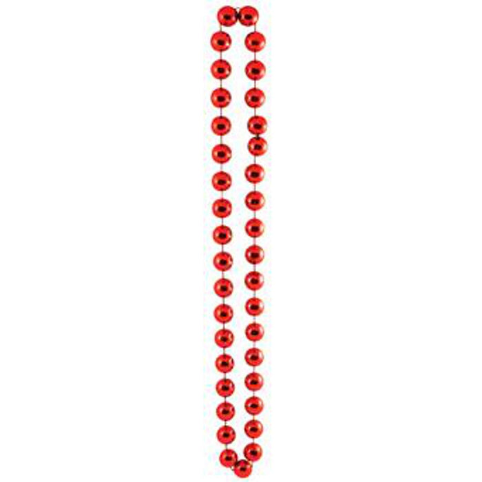 "Jumbo Red Party Beads (1 Card)"