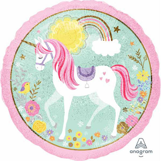 "Magical Unicorn Plush Toy - 18 Inches S55 Flat"