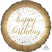 Pastel Confetti Happy Birthday 18" Round Balloon Flat (10/Pk)