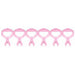 Pink Ribbon Garland - 9" X 12'