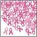 "Pink Ribbon-Shaped Confetti 1 Oz For Breast Cancer Awareness Events"