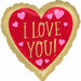 "Red & Gold Heart Balloon Package - 18 Inches"