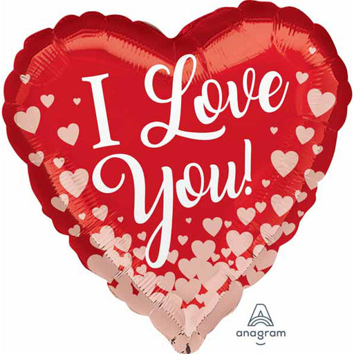 "Rose Gold Heart Balloon Package - 40 Balloons, 18 Inches"
