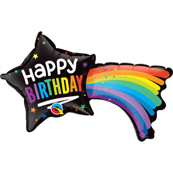 14 Inch Birthday Shooting Star Mini Shape A Burst of Celebration in Miniature (5/Pk)