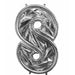 Silver #8 51" Balloonformz Q25