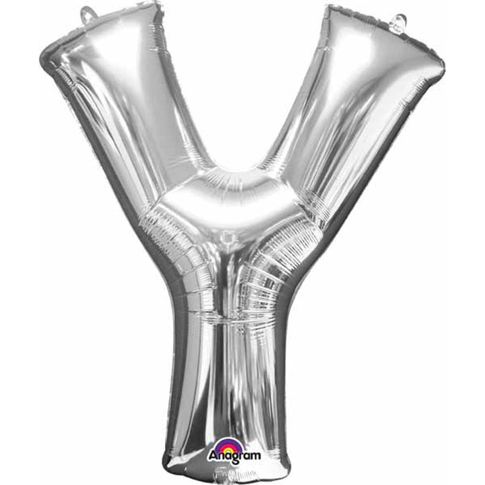 Silver Letter Y 16" Shape Pkg L16.