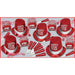 Simply Red Party Supplies Set For 50 Guests.