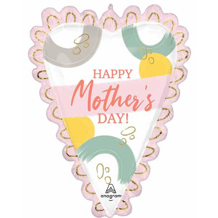 Happy Mother's Day Sketched Heart 35" Balloon (3/Pk)