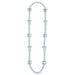 "Sleek Silver Basketball Beads - 36" Strand"