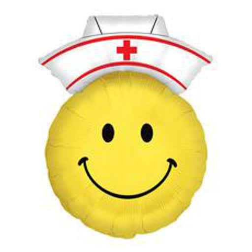 Smiley Nurse Foil Balloon - 28 Inch Flat Shape (B)