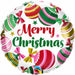 18" Christmas Ornaments & Stars Foil Balloon (5/Pk)