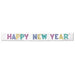 Sparkling Hny Metallic Glitter Banner Elevate Your Celebration (1/Pk)