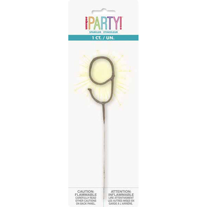 "Sparkling 7" Number 9 For Celebrations And Parties"