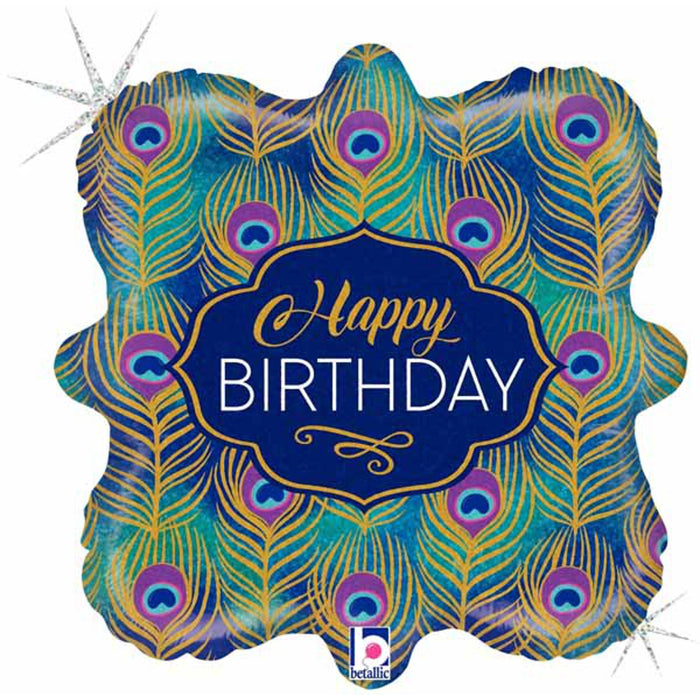 "Sparkly Glitter Peacock Birthday Package"