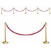 Stanchion Party Prop Set - 7 Pieces.