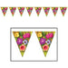 Tropical Luau Pennant Banner - 10"X12'
