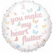 "Tuftex Heart Flutter Foil Balloon - 18 Inch"
