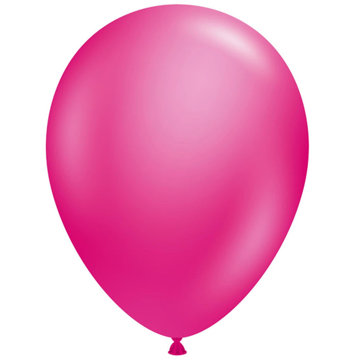 Tuftex Metallic Fuchsia Balloons - 50 Pack