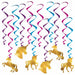 Unicorn Whirls With 6 Icon And 6 Plain Swirls.