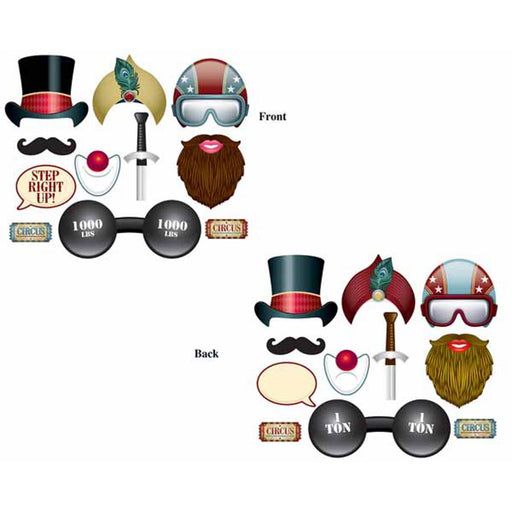 Vintage Circus Photo Fun Signs - Double-Sided.