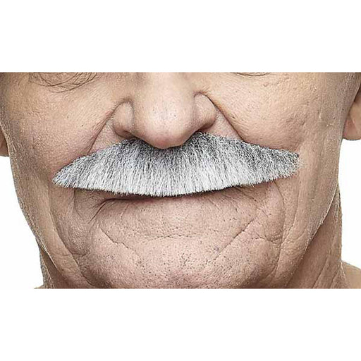 White/Grey Moustache - Costume Accessory