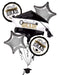Achievement Is Key Balloon Bouquet: Congrats Grad! - 5 Foil Balloons (1/Pk)