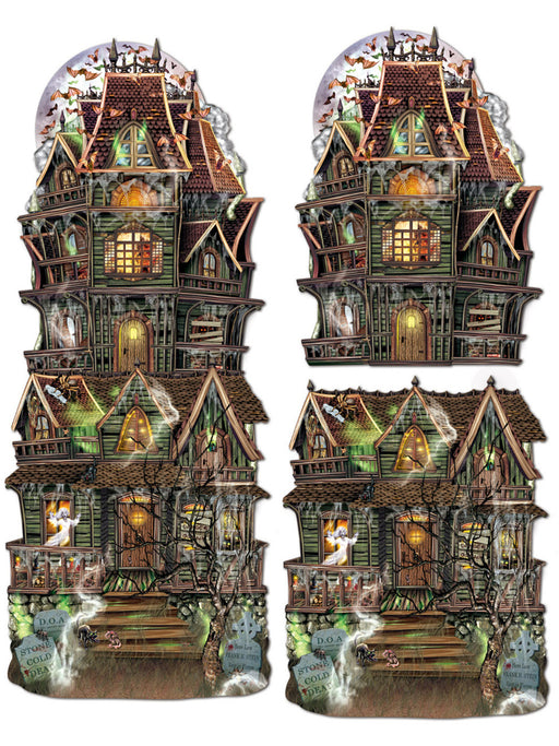 Jumbo Haunted House Cutouts