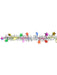 12-Foot Metallic Star Garland - Multicolored Hollywood Elegance (3/Pk)