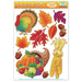 12"x 17" Thanksgiving Clings Decor (33/Pk)